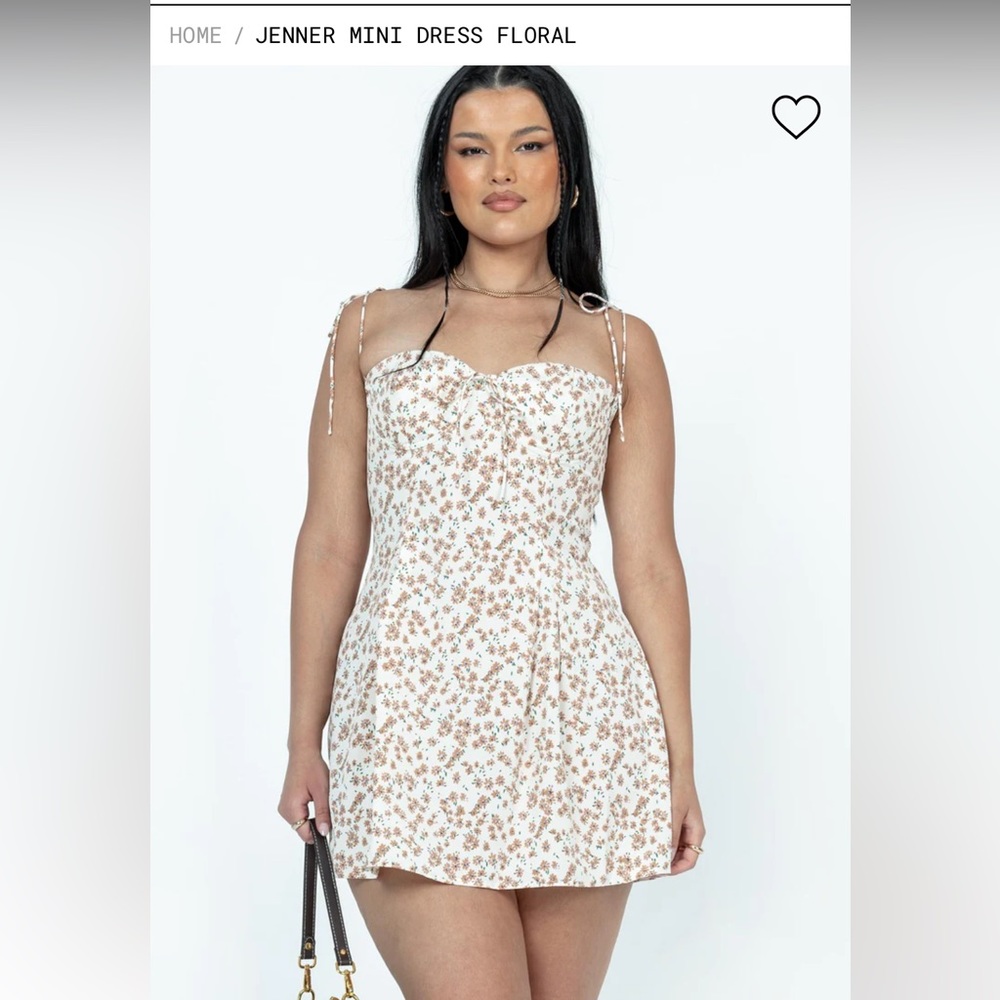 Princess Polly Jenner Mini dress floral, worn once and doesn’t fit anymore!